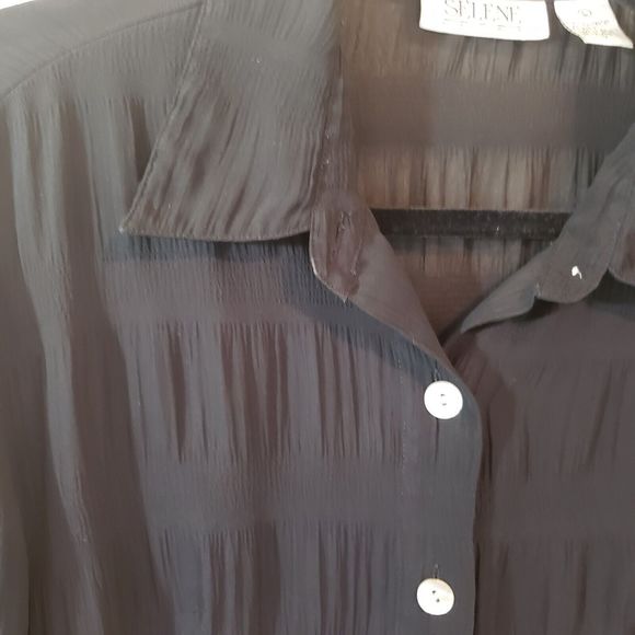 Selene Sport Semi-sheer Shirt Jacket Size Large - Picture 5 of 10